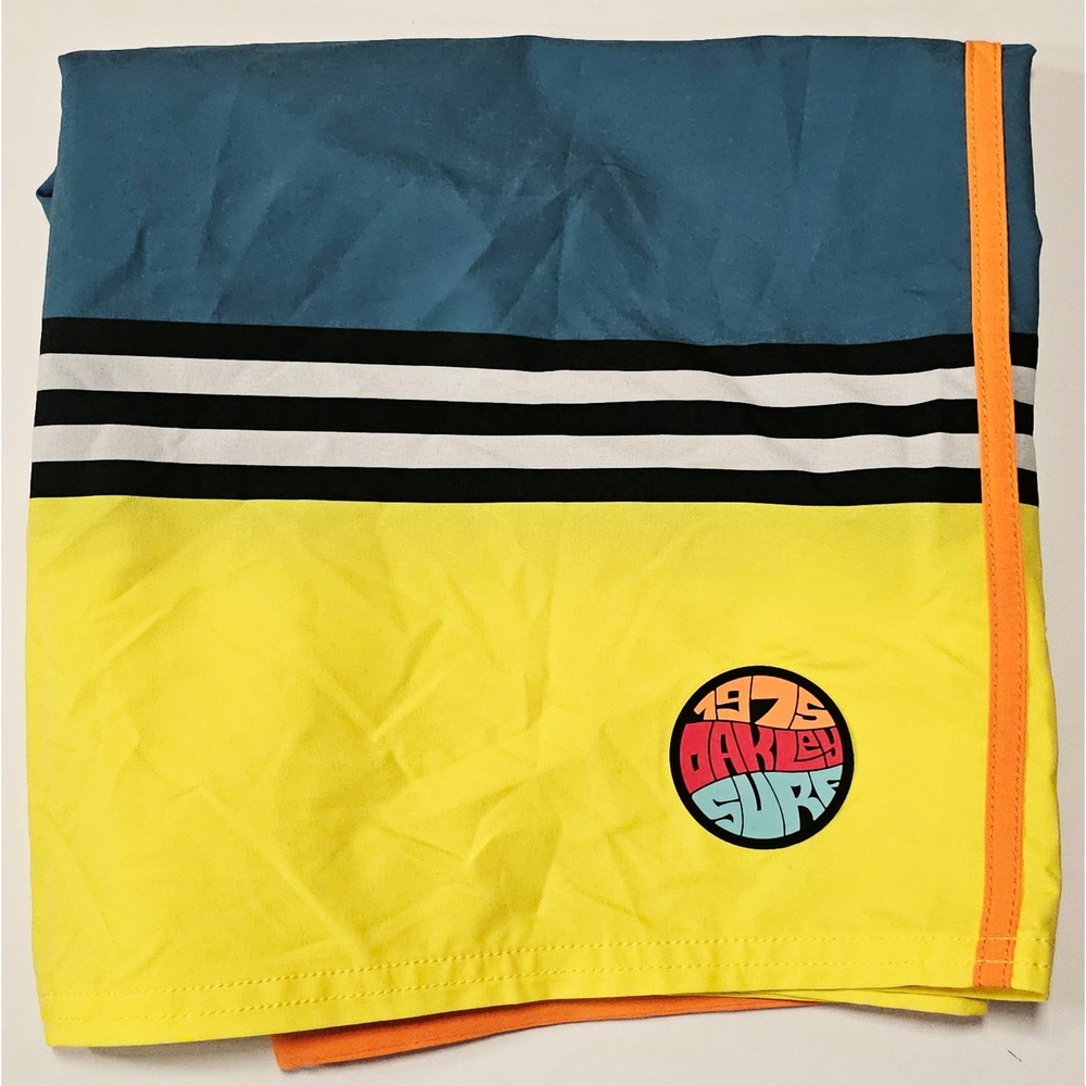 Oakley Mens Board Shorts‎ Size 34 Multicolor Colorblock Performance FOA400108